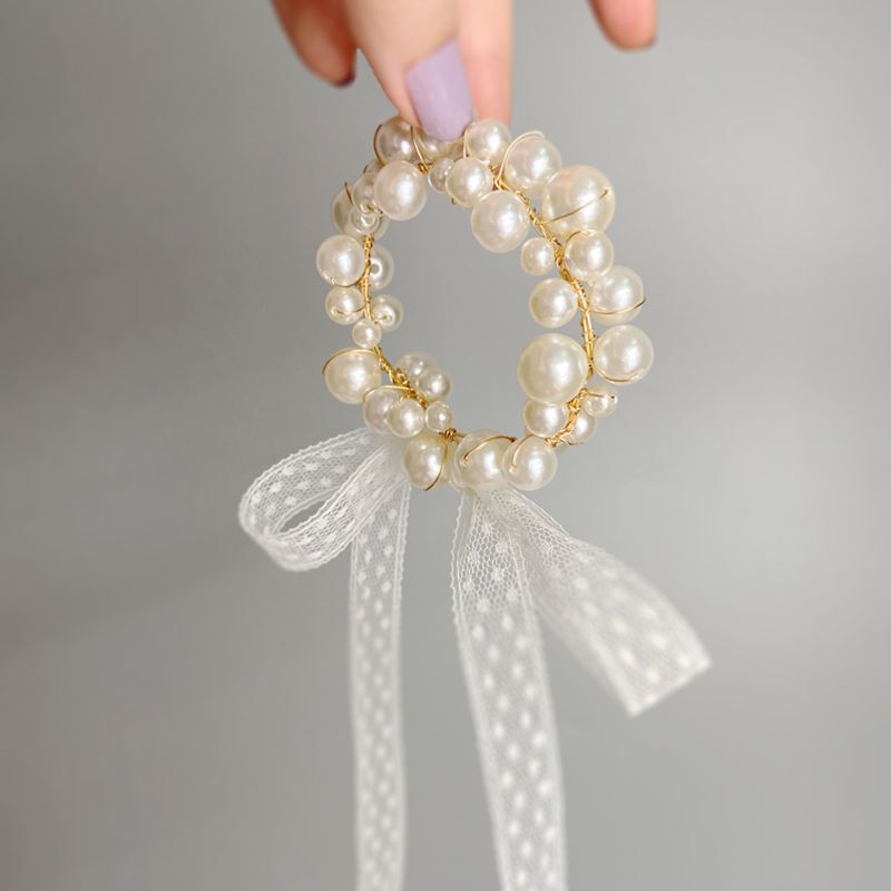 Wedding Bride Bridesmaid Wrist Flower Sister Group Pearl Bracelet Children's Day Dance Bracelet Wedding Supplies