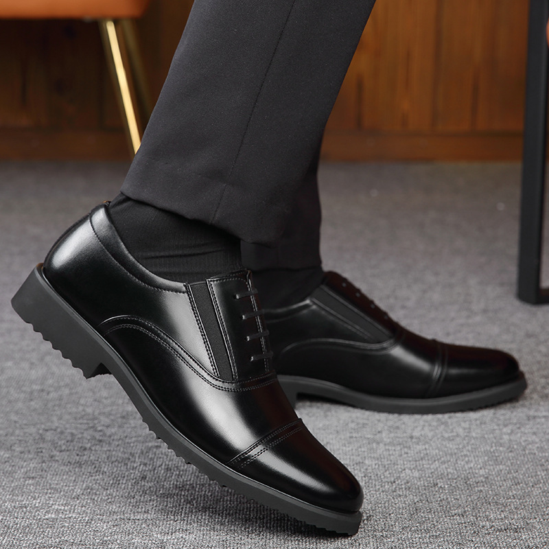 Heren nette schoenen van echt leer met zachte antislipzool_voghion.com