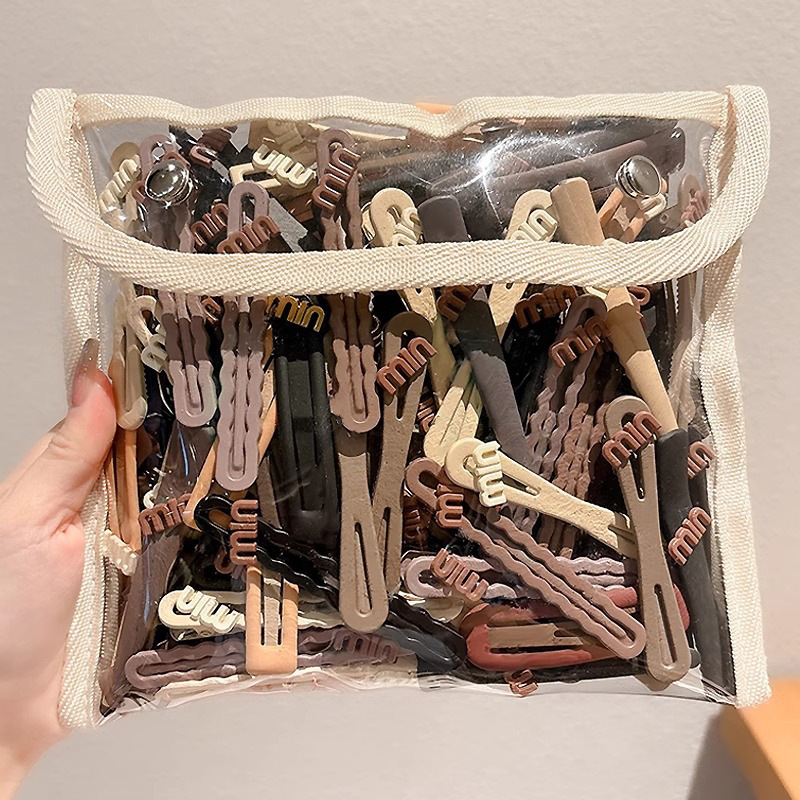 Meilad clip de cabello simple clip de una palabra 2025 nuevo clip de cabello de alta calidad maquillaje sin marcas lateral clip de frangeo adornamiento para el cabello