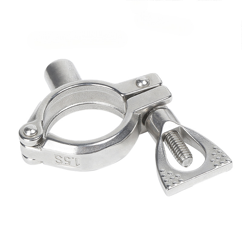 304卡箍管支架不锈钢加厚管子固定夹四分水管卡子加厚精铸管支架
