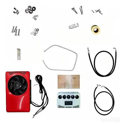 Factory direct sales 12v24v new model Automotive air conditioning - 24v-red-backpack-model-with-internal-iron-bars
