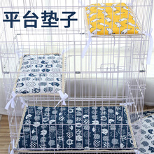 猫笼平台垫子可系带垫子双面夹棉四季通用垫子犬猫床垫工厂批发