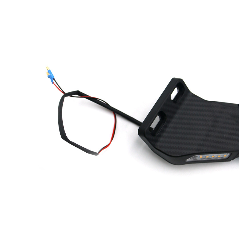 Moxin motorcycle modified rearview mirror universal applicable R25 NMAX NINJA with yellow light sports car reflector