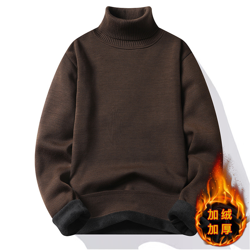流通、直販、卸売、秋冬ニットウェア、秋冬ベルベット厚みのあるタートルネックセーター、メンズボトリングシャツトレンド|undefined