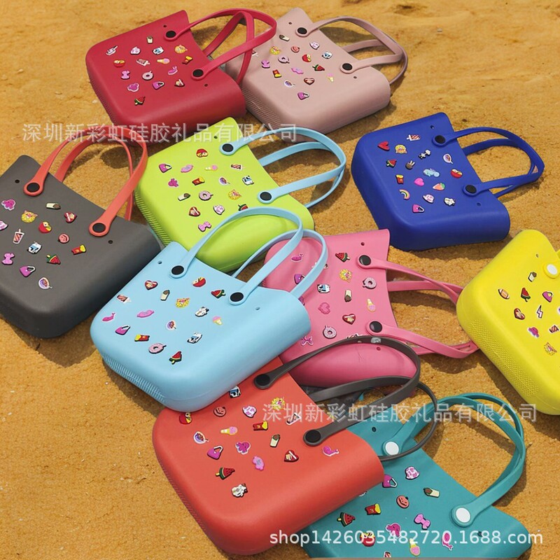 Bogg Large Beach Bag EVA Material Cave Large Handbag Oversized Capacity Women's Shoulder Bag Bogg Large Beach Bag EVA Material Cave Large Handbag Oversized Capacity Women's Shoulder Bag