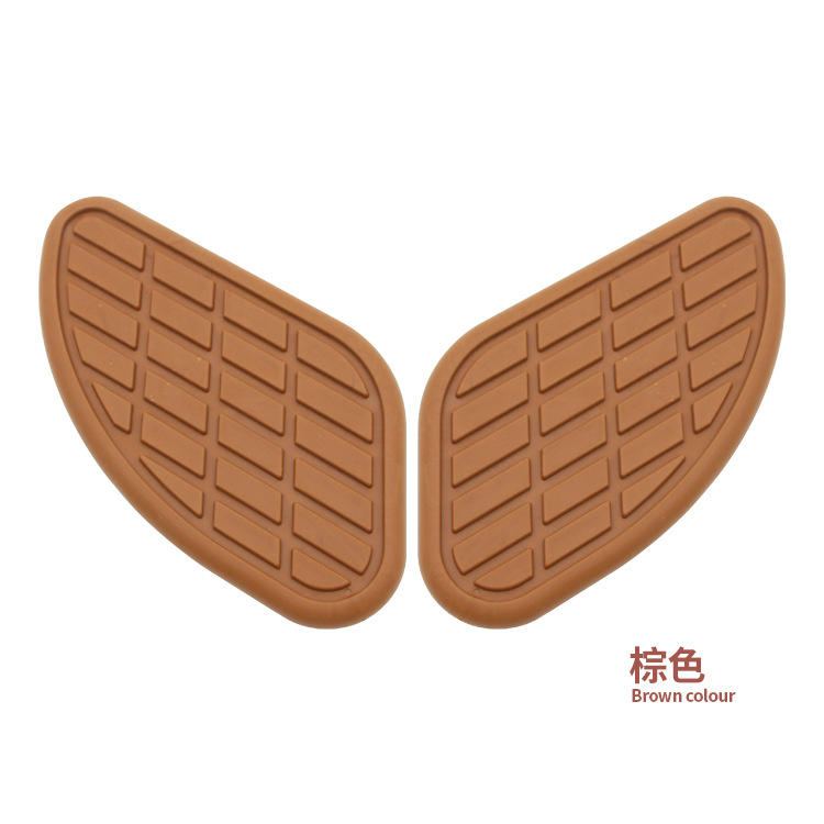 체크 탱크 스티커 (다크 브라운)