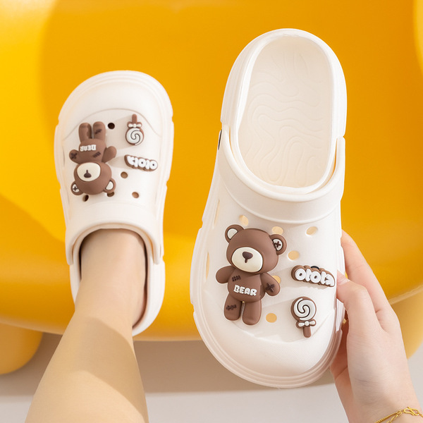 2025 New Eva Thick-Soled Clogs for Women, Summer Fashionable Outer Wear, Increased Beach Non-Slip Slippers for Women