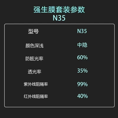 Automotive Film — Solar Film Explosion-Proof Heat Insulation - suitable-for-cars-johnson-johnson-n35-shallow-side-and-rear-rails