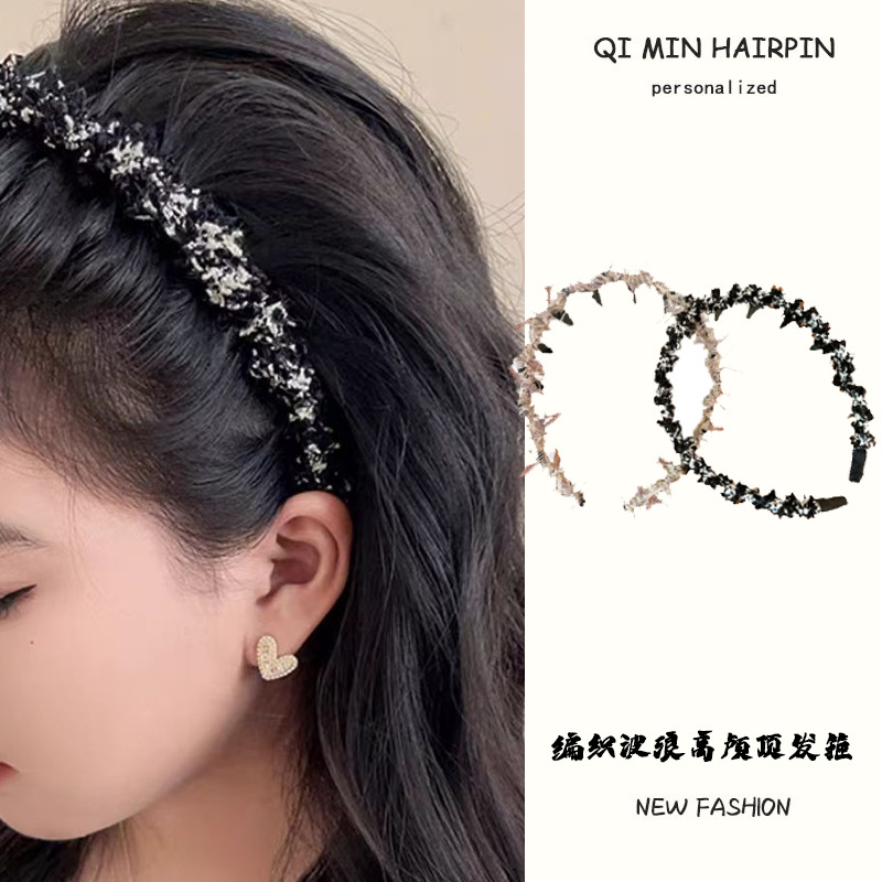 甜美轻奢不卡头蓬松气质带齿梳防滑设计感发箍