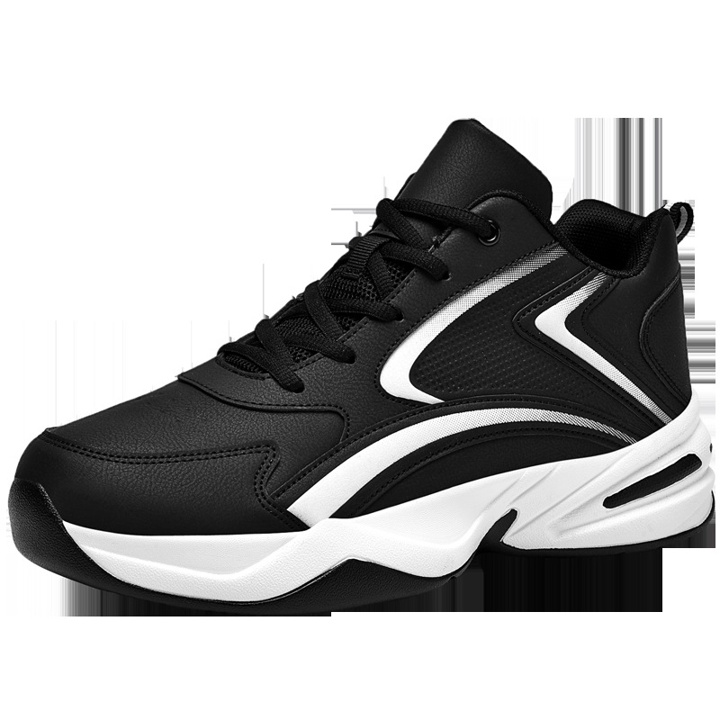 Men's shoes 2024, versatile for sports, leisure, running, extra large, 50 thick sole, raised low top, dad's trendy shoes