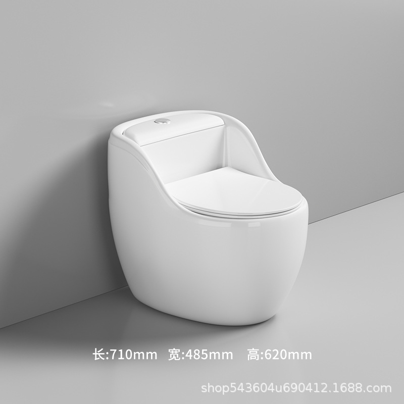 Nuevo hogar inodoro de descarga ultra-alto sifón inodoro Mute desodorante de ahorro de agua de tipo huevo de gran diámetro Baño