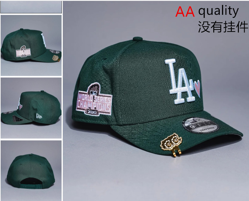 Comercio exterior transfronterizo al por mayor 2026 AA gorra de boca de pato bordado tridimensional ajustable gorra de hip-hop Yankees Dodgers