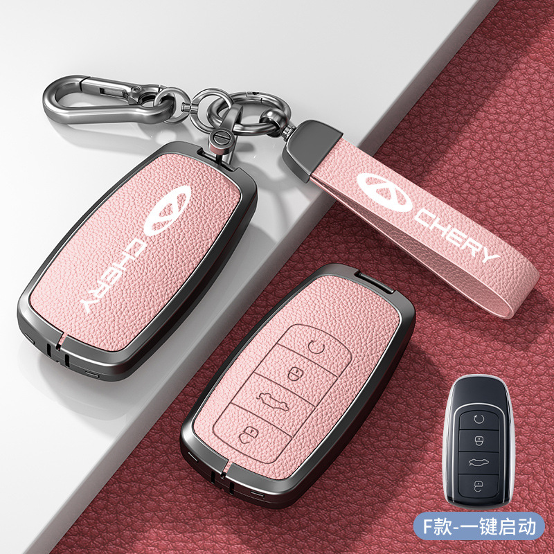 F형 핑크 아연 합금 쉘 + 하드웨어 스트랩