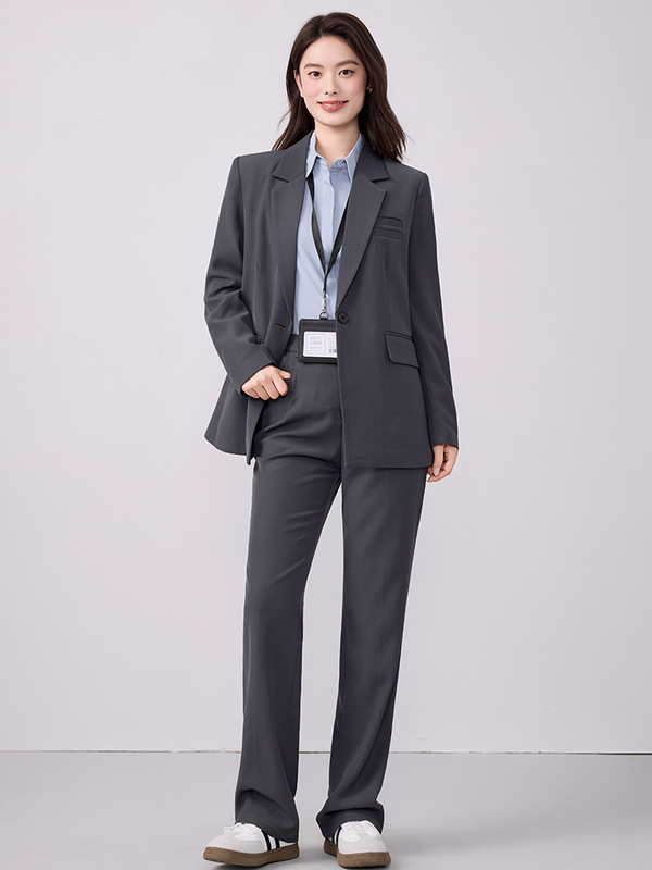 黑色西装外套大学生面试正装收腰女士西服职业轻职场通勤套装9801|undefined
