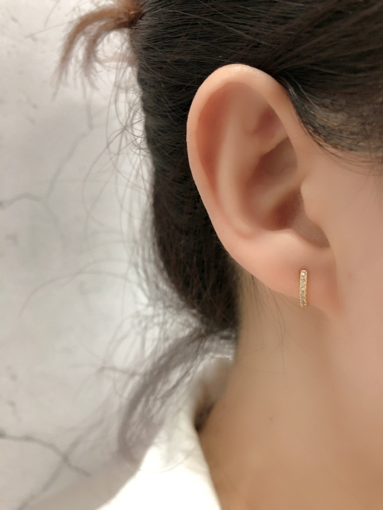 Simple Style Geometric Sterling Silver Plating Earrings 1 Pair display picture 3