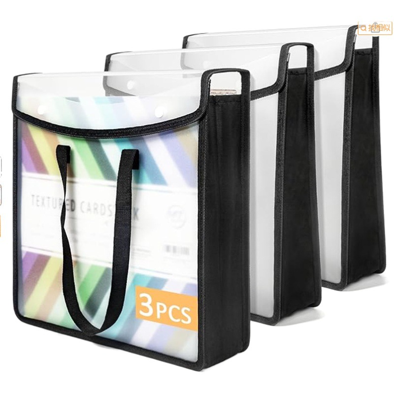 Lona transparente portátil material de dibujo papel estudiante bolsa de almacenamiento de datos a prueba de agua de gran capacidad A3 Snap almacenamiento de archivos