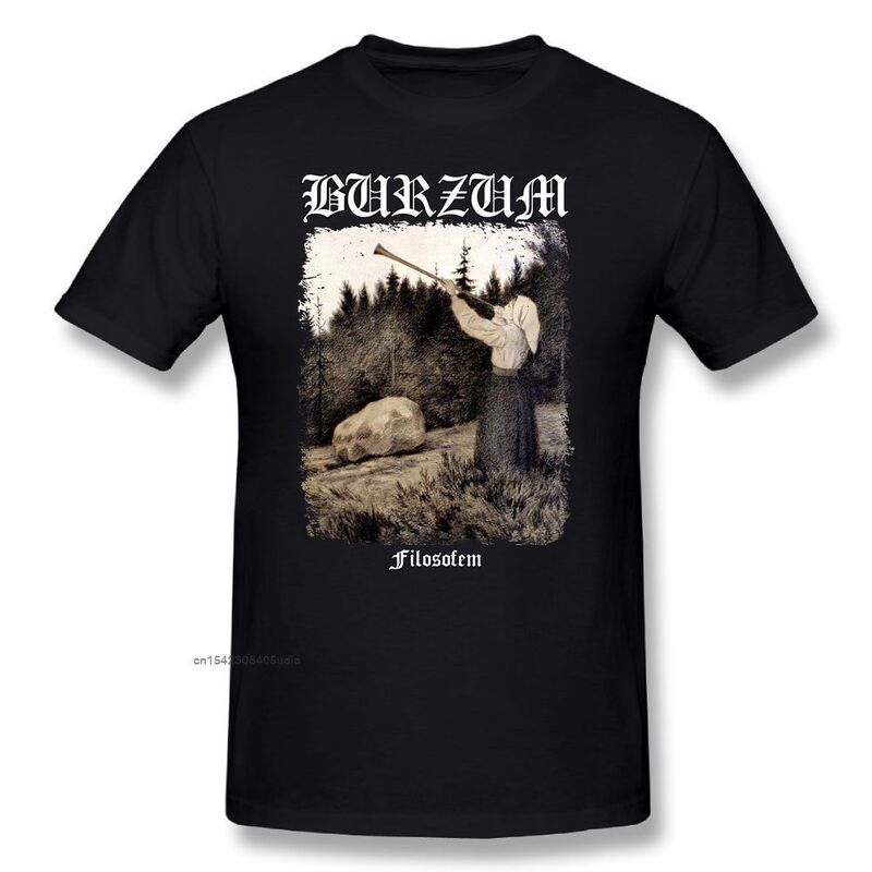 Burzum T-Shirt filosoffem Cover Graphic T-Shirt Men's Casual T-Shirt Plus Size Cute Cotton Burzum T-Shirt filosoffem Cover Graphic T-Shirt Men's Casual T-Shirt Plus Size Cute Cotton