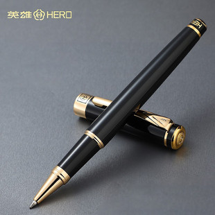 Hero Signature Pen 1078 Metal Ballpoint Pen Men's Business Black Gel Pen Metal Pen Holder Carbon Ballpoint Pen