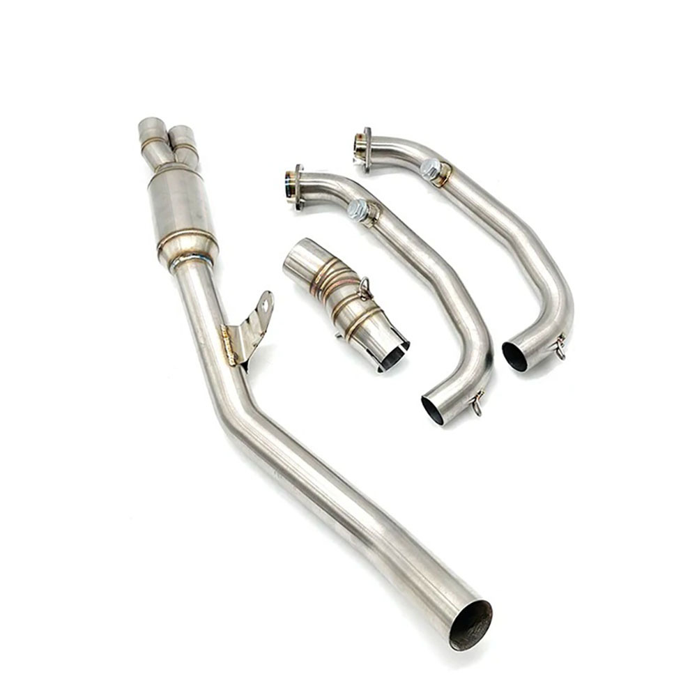 Suitable for spring breeze 450MT motorcycle modified stainless steel front section connected to the original middle exhaust pipe 450MT