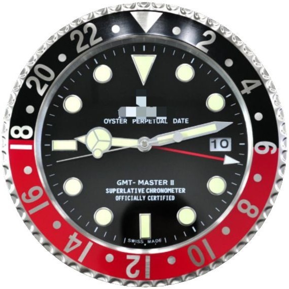 一件起批金属不锈钢夜光客厅挂钟GMT静音钟表专供出口Wall clock|undefined