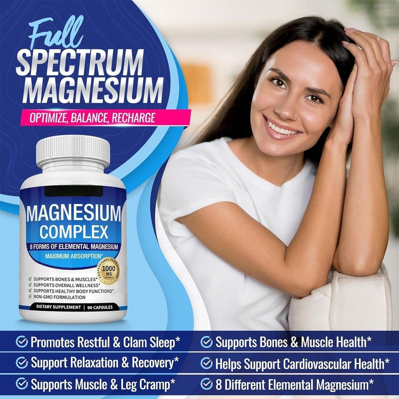 跨境现货TK热销镁复合物胶囊镁补充剂健身食用Magnesium Complex|undefined