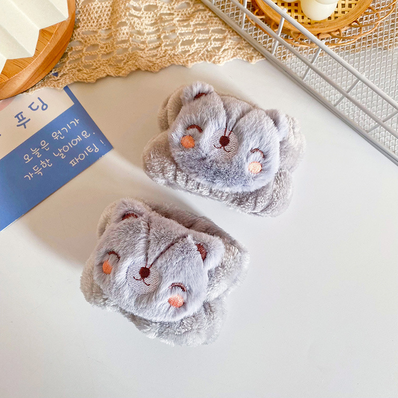 Gato de dibujos animados lavado de cara correa de muñeca chica lavado de manos prevenir brazalete húmedo pulsera absorbente muñeca linda banda de pelo