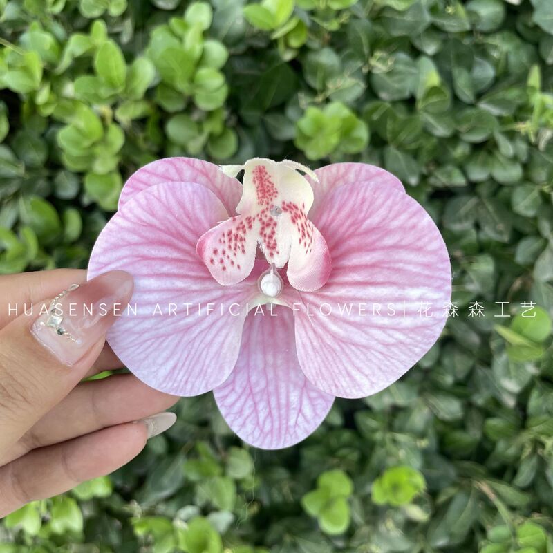 3Dプリントフィルム胡蝶蘭シミュレーション単輪花頭手作り結婚お土産喜糖箱装飾diy靴花|undefined