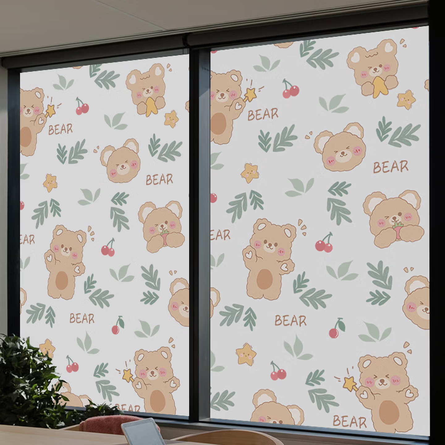 adhesivo de vidrio esmaltado electrostático ventana de vidrio anti-fuerte película anti-pepeep película adhesiva de puerta opaca transparente del baño