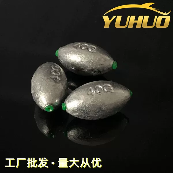 Egg-Shaped Hollow Lead Sinker, Olive-Shaped Lead Sinker, Hollow Lead Sinker for Sea Fishing, Raft Fishing Lead Sinker, Fishing Gear Lead Sinker Wholesale