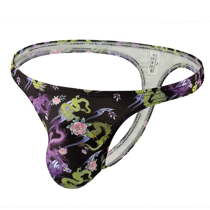 Una pieza de bikini para hombres, trozos cool, impresión de cintura baja sexy, Amazon