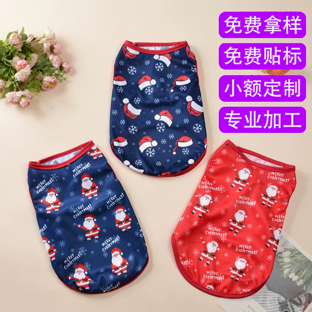 Новые европейские и американские рождественские шляпы для пожилых людей со снежинками с принтом домашних собак