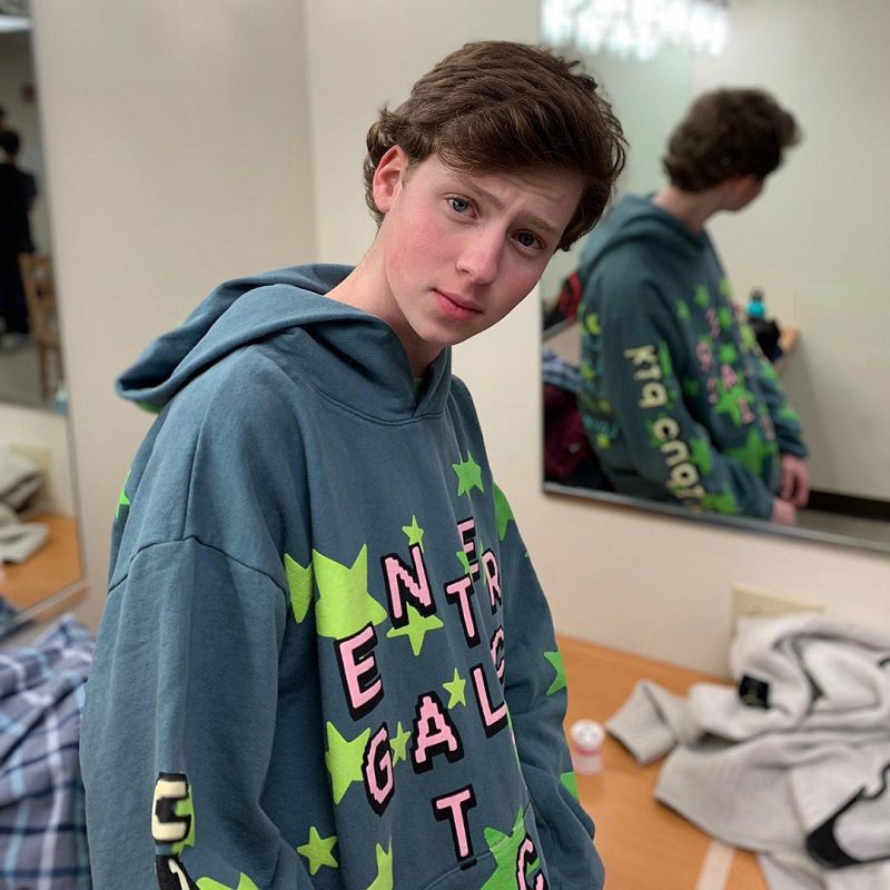 Trendy Brand Men's Wear European and American ins kanye kanye kanye CPFM Star Foam Printed Hooded Fleece Sweater Hoodie