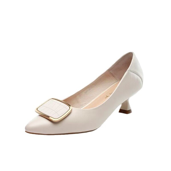 High heels stiletto heels pointed-toe with bow