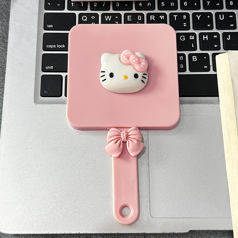 KT 고양이 머리 거울 + 인출식 활 빗
