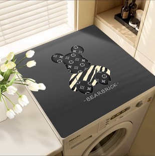 Drum automatic washing machine dust cover refrigerator cover cloth waterproof Sun-proof disposable leather mat bedside table