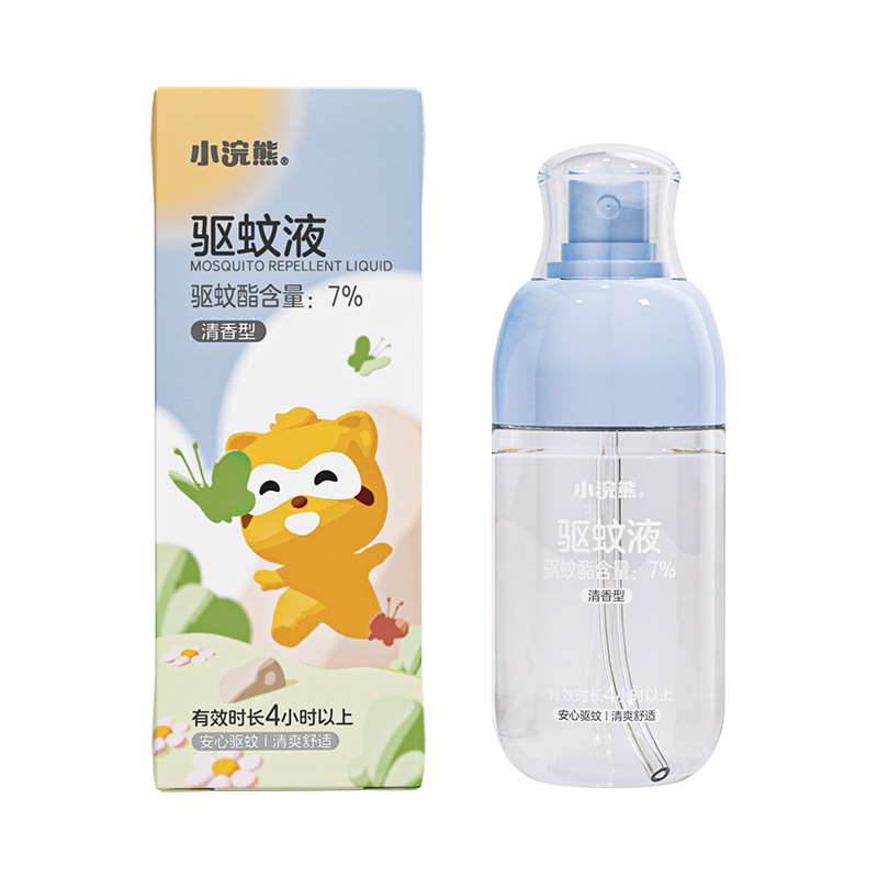 小浣熊驱蚊液防蚊水驱蚊喷雾防蚊虫户外通用驱蚊花露水