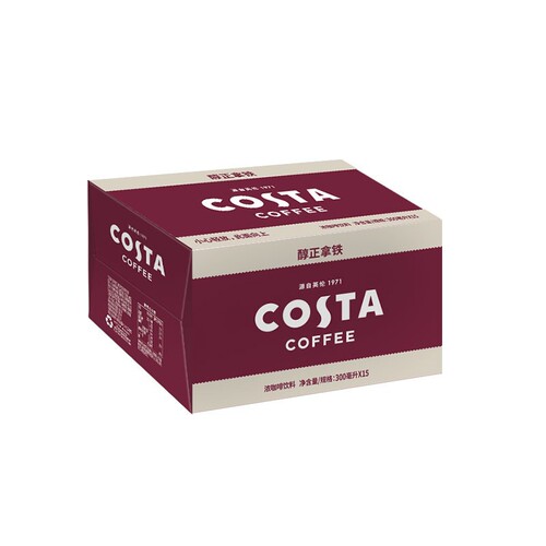 COSTA Classic Mixed Beverage: Iced American Latte, Cappuccino, Mocha, Golden Fairy Caramel Drink 300ml*15