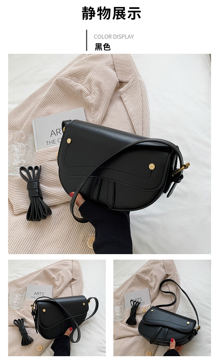 niche bag female 2021 new fashion casual oneshoulder messenger texture underarm bag commuter bagpicture13