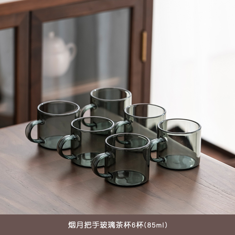 100ml 스트레이트 컵 그을음 6 팩