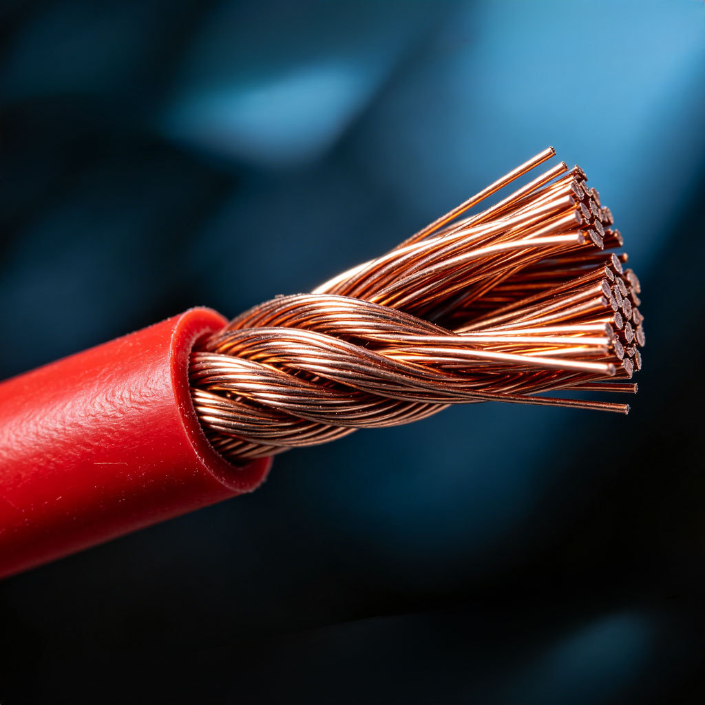 Cable de Alimentación de CC de Cobre Monofilar 1.5 2.5 4 6 8 10 12 mm² para Vehículos Eléctricos