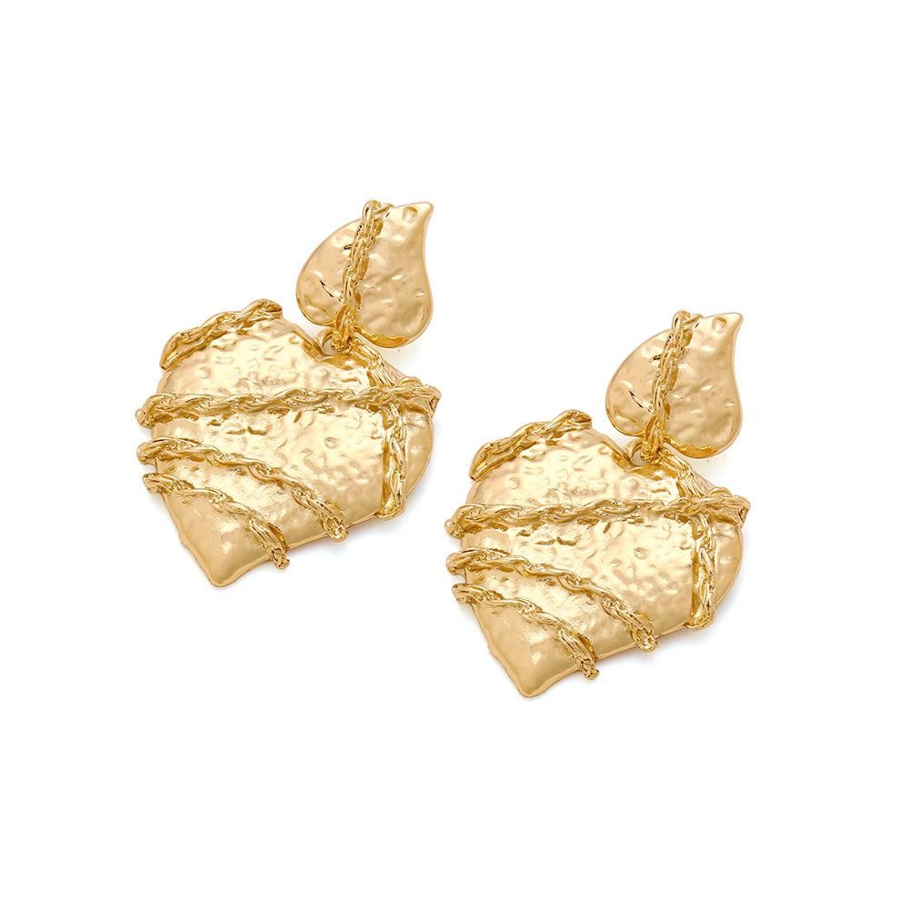 Holiday, Daily Occasion Casual Sweet Heart Shape Zinc Alloy Plating Drop Earrings For Women's Holiday Daily