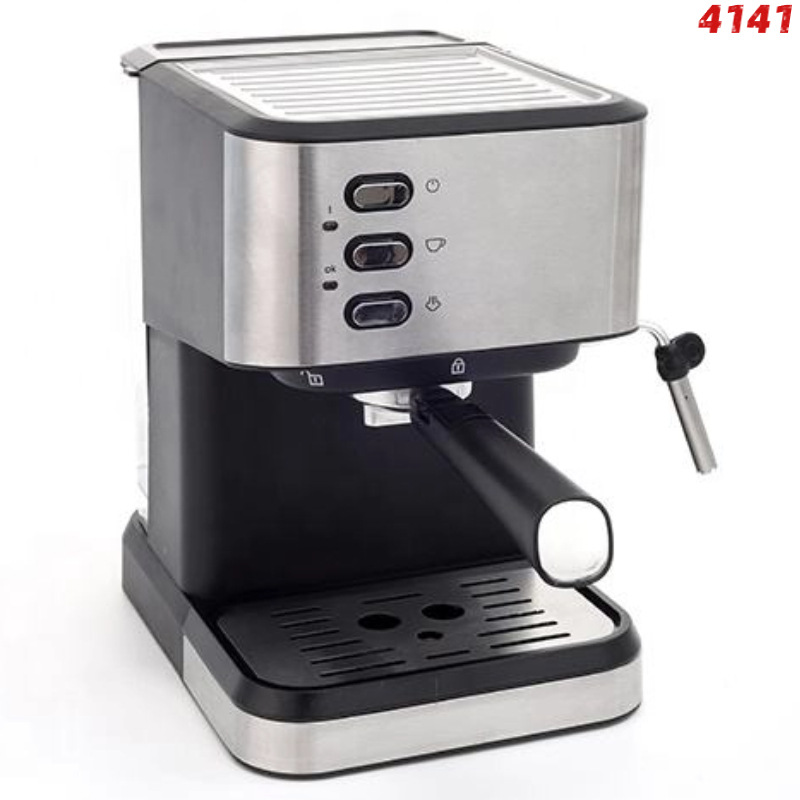 Espresso transfronterizo con grasa, máquina de café semi-automática de vapor de lujo, máquina de café italiana de oficina