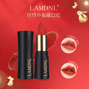 LAMDNL Velvet Small Waist Lipstick Black Tube Sample Student Cheap Lipstick Moisturizing Cosmetics Factory Outlet