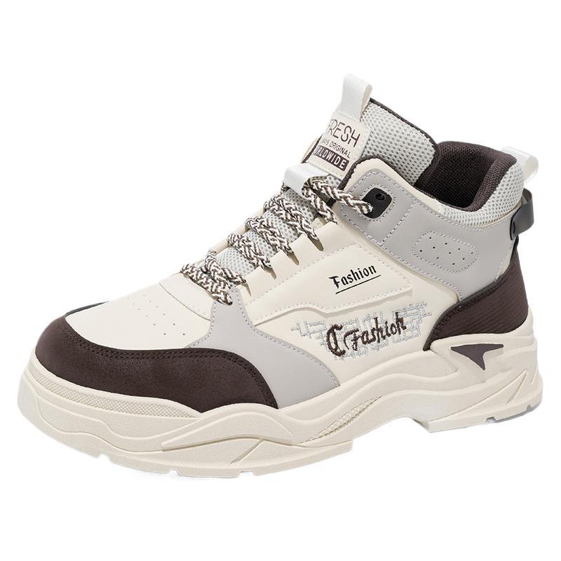 Zapatos masculinos de otoño, ropa de trabajo alta, zapatos masculinos, versión coreana de la tendencia, suela gruesa, botas martin, zapatos deportivos casuales, botas cortas, zapatos de moda image 5