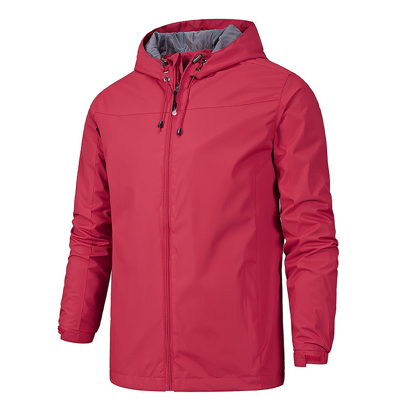 Spring, Autumn, and Winter Charge Thin Hooded Windbreaker Windproond Waterproof Outdoor Men's Tactical Soft Shell Coat_voghion.com