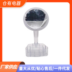Usb両用led化粧鏡ランプ付き収納ケース美化粧鏡一体化粧台高精細美顔携帯化粧鏡