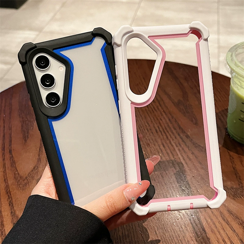 Цветной космический чехол, подходит для Samsung S25 Ultra S24+, чехол для мобильного с защитой четырёх углов от падения, S23 FE / A56 / A06, стиль Европа и Америка