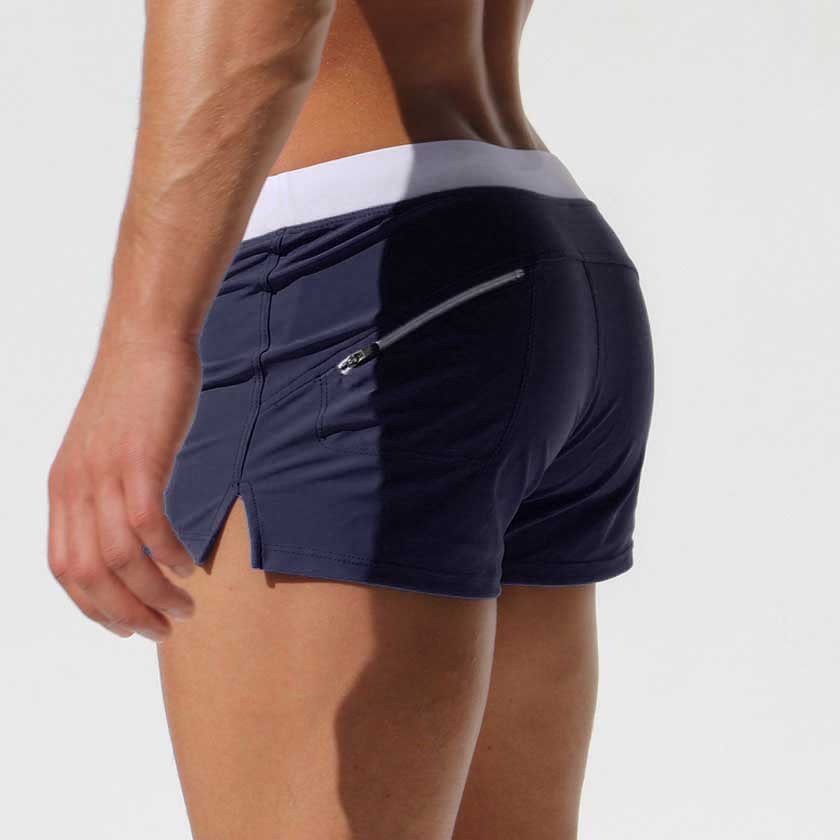 Herren Badehose Aus Nylon Einfarbig Dehnbar Und Bequem_voghion.com