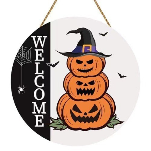Colgante transfronterizo madera nueva atmósfera de fiesta de Halloween decoración del hogar patio decoración del vestíbulo lista de fabricantes de lote