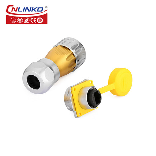 Lingke DH-24 RJ45 Ethernet Network Interface Waterproof RJ45 Plug and Socket Waterproof Signal Connector